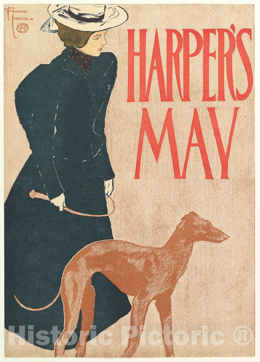 Art Print : Edward Penfield - Harper's: May 2 : Vintage Wall Art