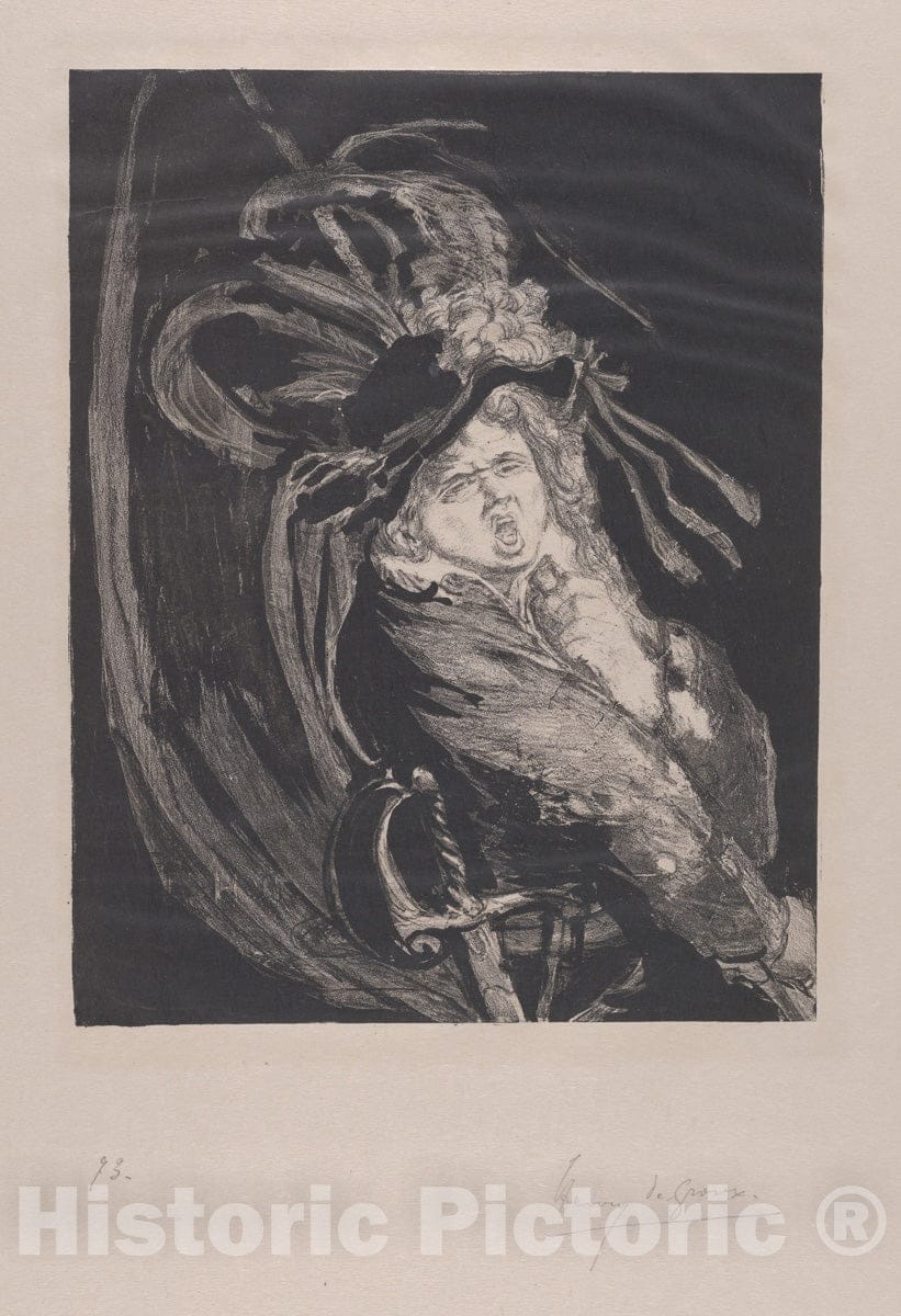 Art Print : Henri de Groux - Standard Bearer (Porte-étendard) : Vintage Wall Art