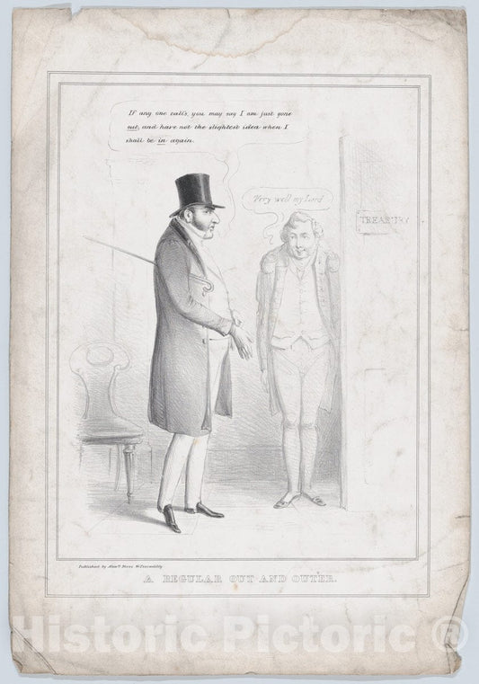 Art Print : Samuel William Fores - A Regular Out and Out'er : Vintage Wall Art
