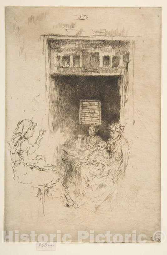 Art Print : James McNeill Whistler - Bead Stringers : Vintage Wall Art