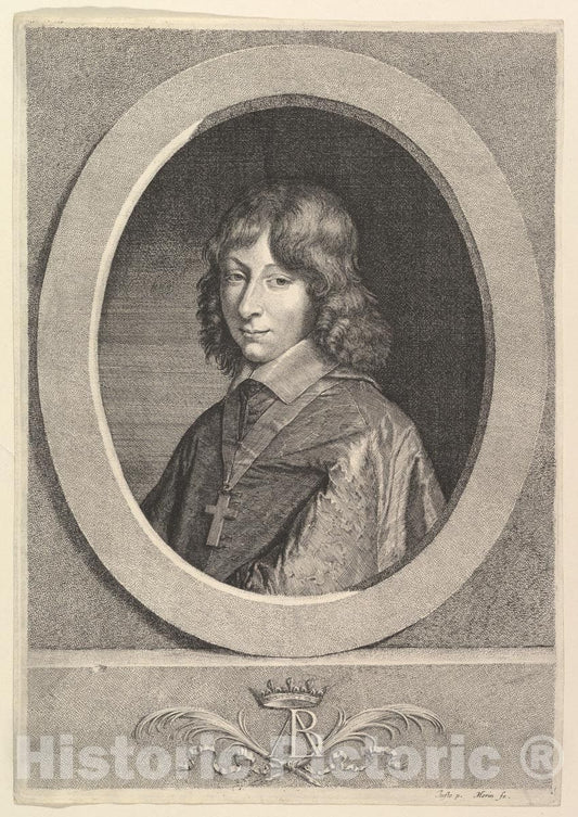 Art Print : Jean Morin - Armand de Bourbon-Conti, Prince du sang : Vintage Wall Art