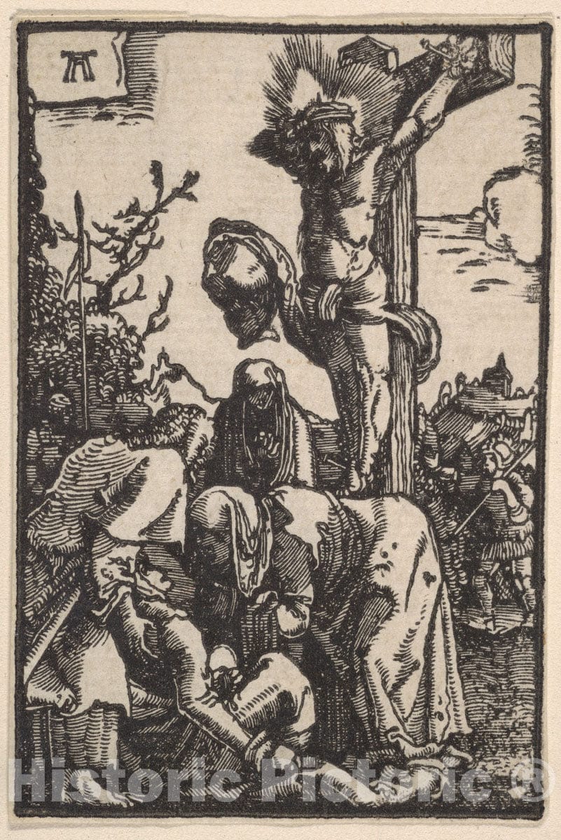 Art Print : Albrecht Altdorfer - The Crucifixion, from The Fall and Salvation of Mankind Through The Life and Passion of Christ 1 : Vintage Wall Art
