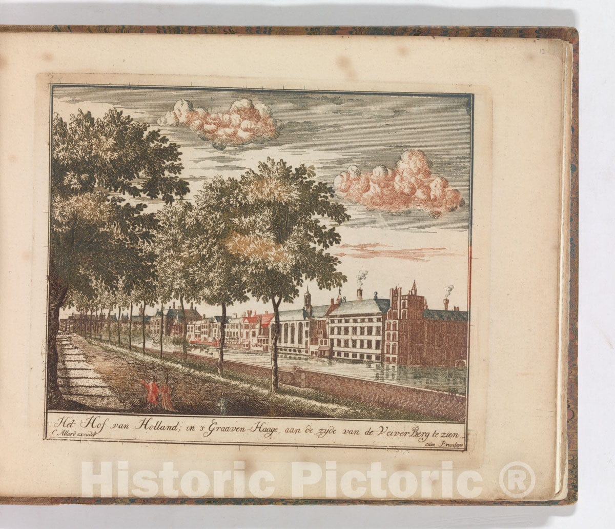 Art Print : Man Sitting on an Auricular Mask - Artist: Johannes Van Doetecum The Elder - Created: 1557 v.1 : Vintage Wall Art