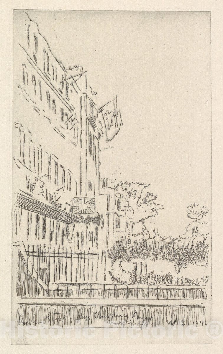 Art Print : Walter Richard Sickert - Cruikshank's House on Coronation Day : Vintage Wall Art