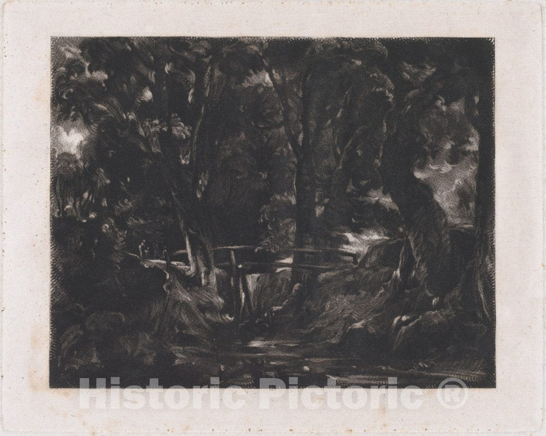 Art Print : David Lucas - A Dell, Helmingham Park, Suffolk 5 : Vintage Wall Art