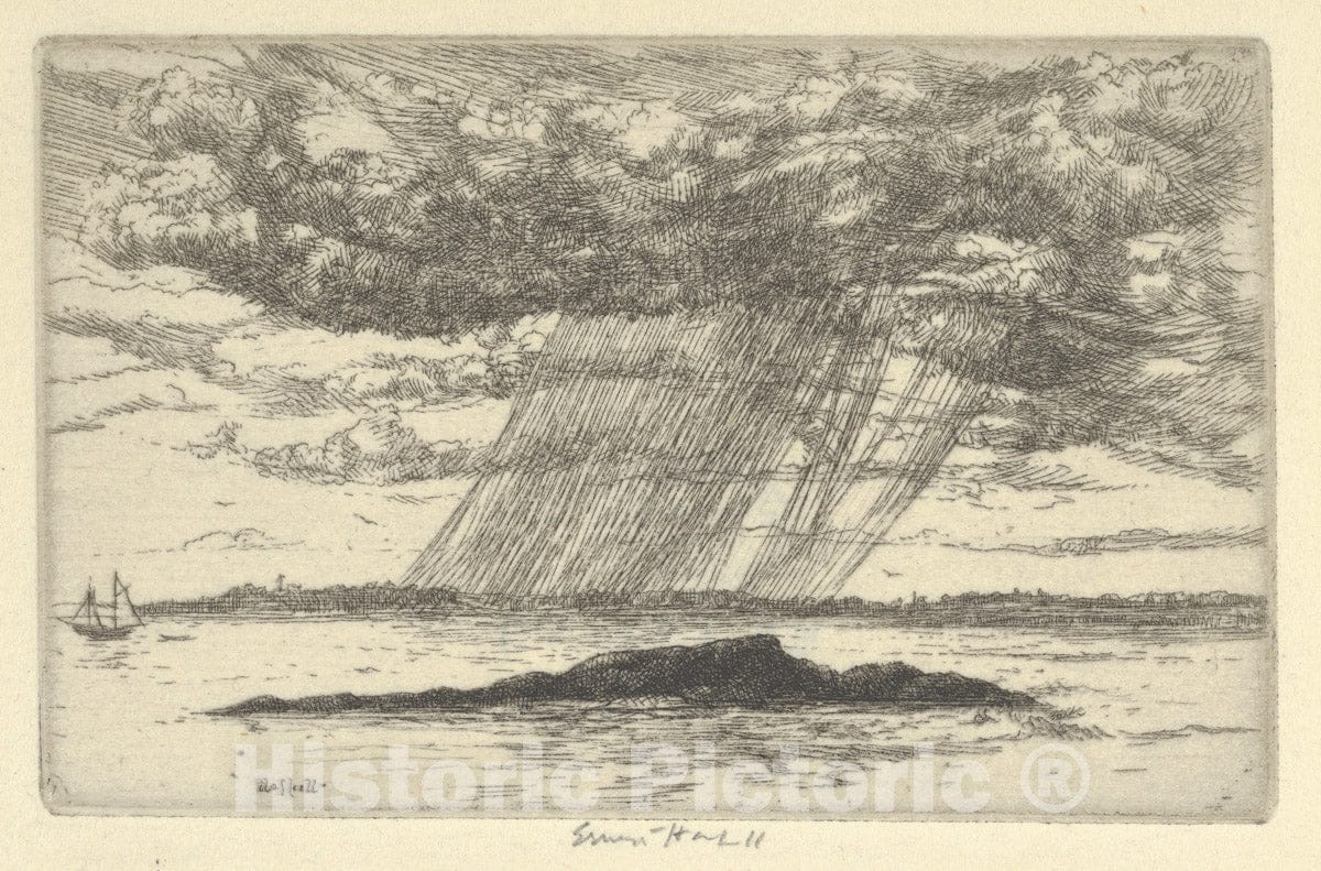 Art Print : Ernest Haskell - Black Snake Ledge : Vintage Wall Art