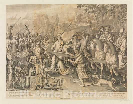 Art Print : Joannes de Ram - Christ Carrying The Cross (Copy) : Vintage Wall Art