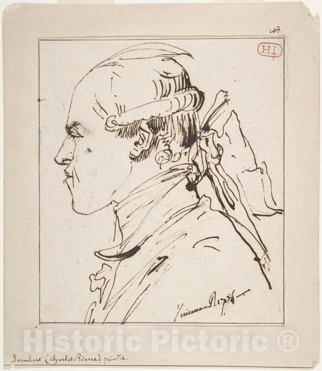 Art Print : François André Vincent - Pierre-Charles Jombert : Vintage Wall Art