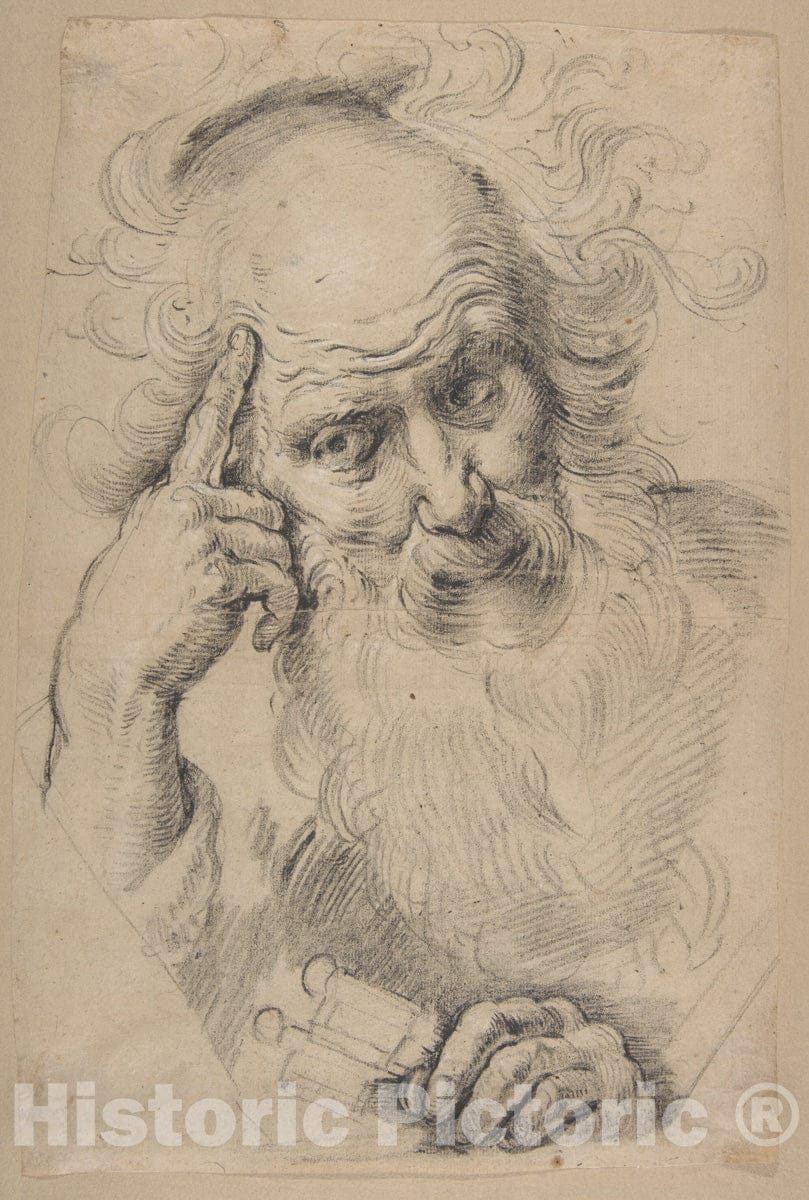 Art Print : Bernardo Strozzi - Saint Peter : Vintage Wall Art