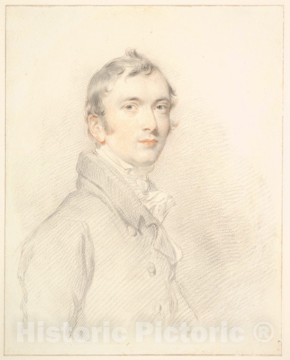Art Print : Sir Thomas Lawrence - Benjamin Rouse, Junior : Vintage Wall Art