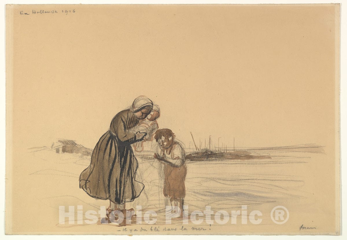 Art Print : Jean-Louis Forain - There is Wheat in The Sea! : Vintage Wall Art