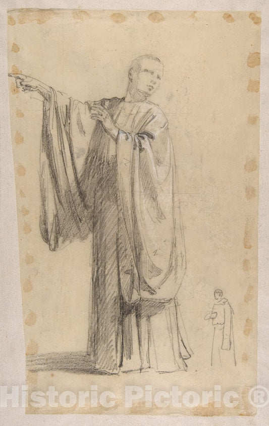 Art Print : Cleric - Artist: Isidore Pils - Created: 19th Century : Vintage Wall Art