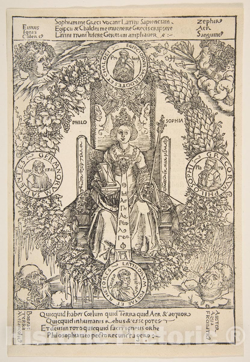 Art Print : Albrecht Dürer - Philosophy : Vintage Wall Art