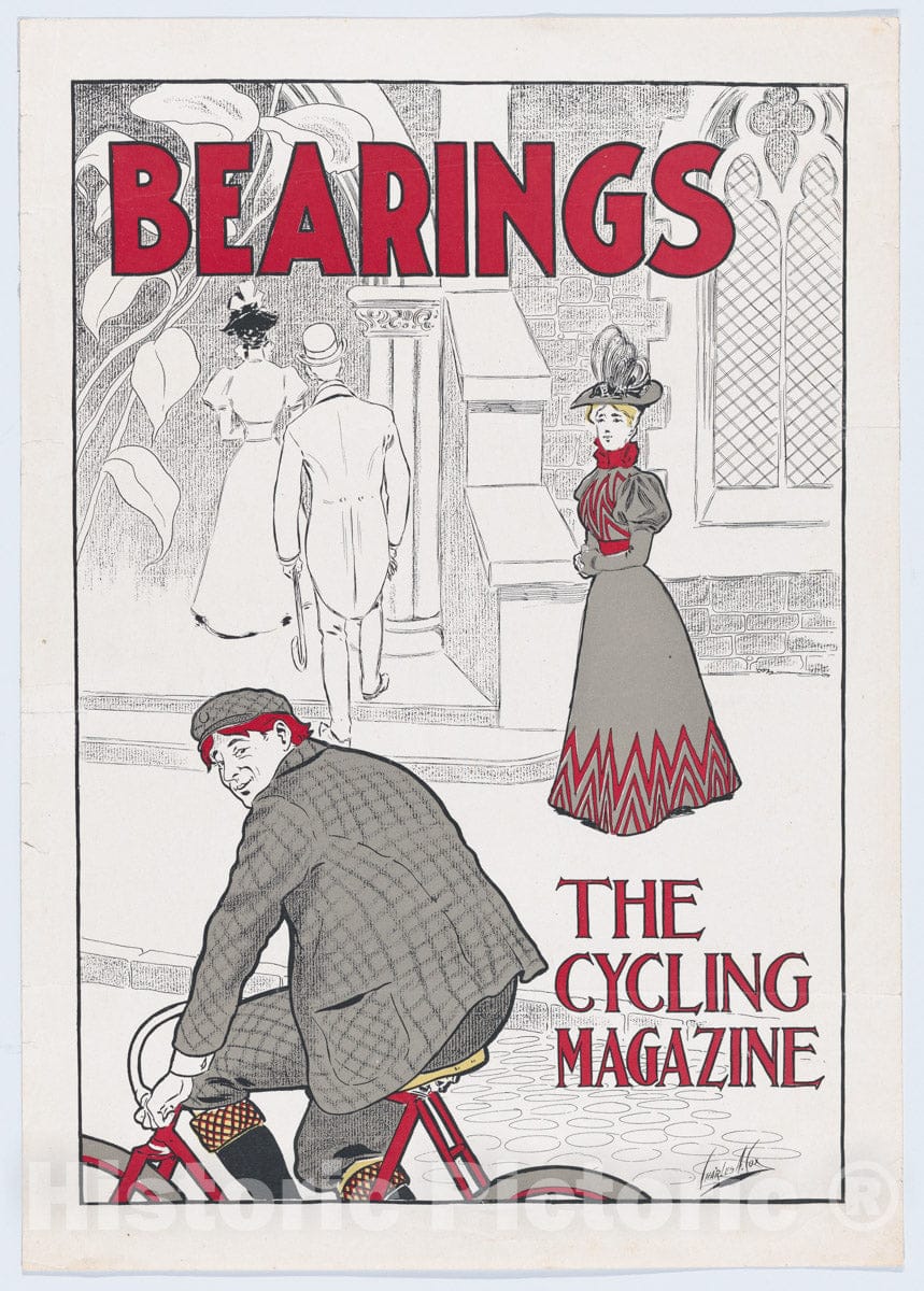 Art Print : Charles Arthur Cox - Bearings: The Cycling Magazine : Vintage Wall Art