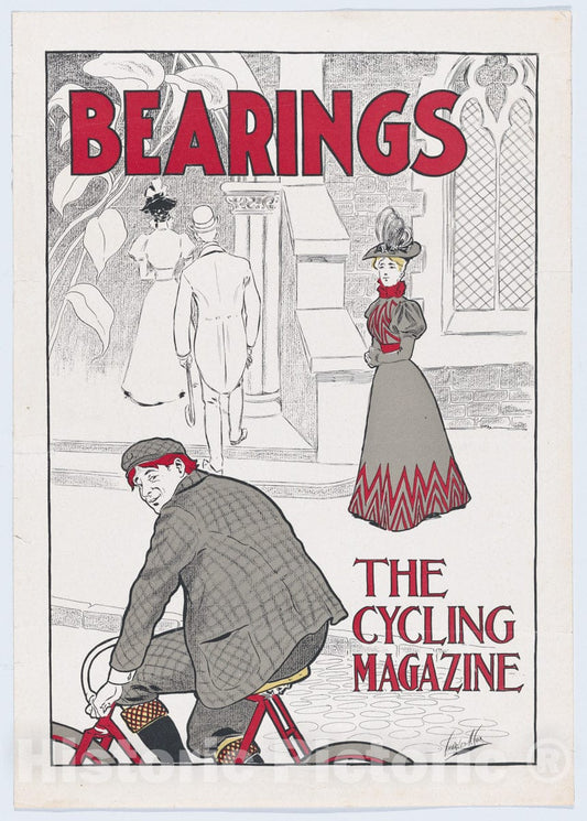 Art Print : Charles Arthur Cox - Bearings: The Cycling Magazine : Vintage Wall Art