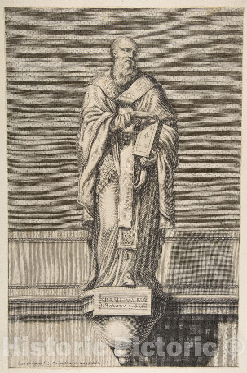 Art Print : Conrad Lauwers - St. Basil The Great : Vintage Wall Art