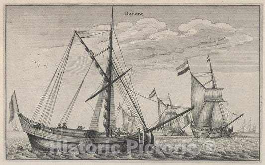 Art Print : Wenceslaus Hollar - Boÿers 2 : Vintage Wall Art