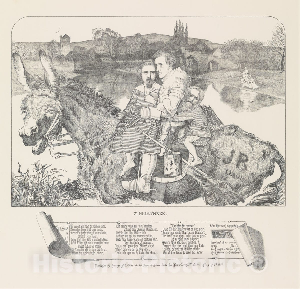 Art Print : Frederick Augustus Sandys - A Nightmare : Vintage Wall Art