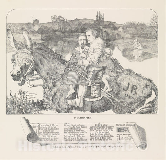 Art Print : Frederick Augustus Sandys - A Nightmare : Vintage Wall Art