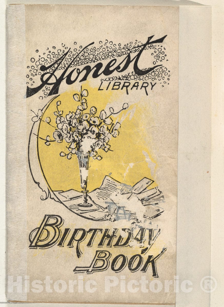 Art Print : Issued by W. Duke, Sons & Co. - Birthday Book, from The Honest Library Series Issued by Duke Sons & Co. to Promote Honest Long Cut Tobacco : Vintage Wall Art