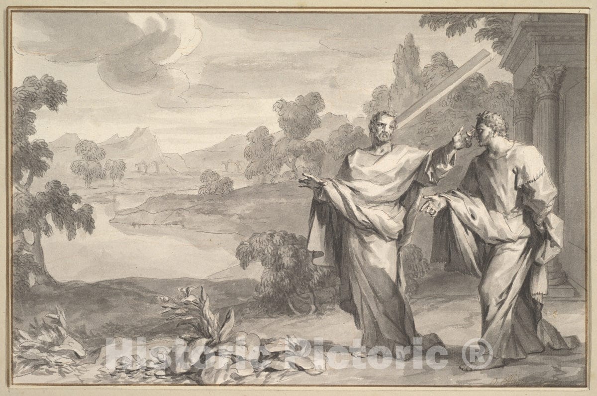 Art Print : Ottmar Elliger The Younger - The Parable of The Mote and The Beam (Matthew 7:3) : Vintage Wall Art