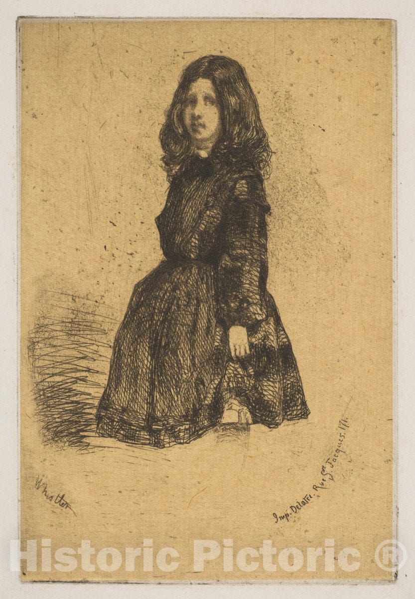 Art Print : James McNeill Whistler - Annie : Vintage Wall Art