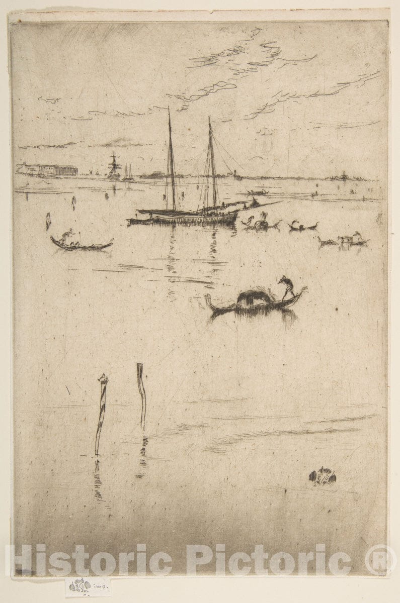 Art Print : James McNeill Whistler - The Little Lagoon 2 : Vintage Wall Art