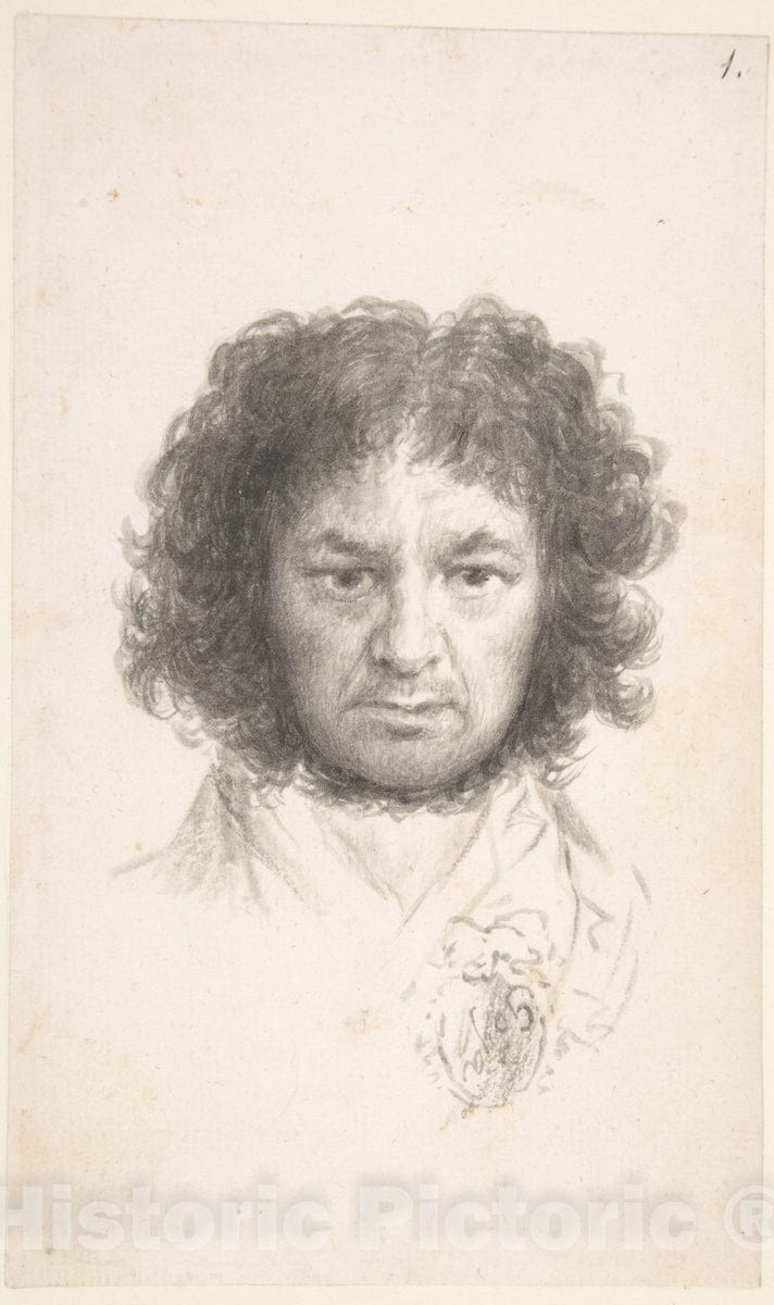 Art Print : Goya - Self-Portrait 2 : Vintage Wall Art