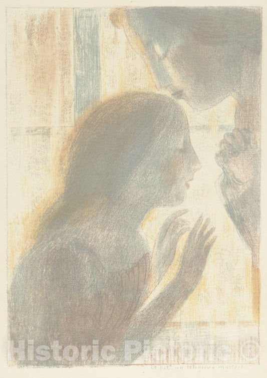 Art Print : Maurice Denis - Ce FUT un Religieux mystère, from The Album Amours : Vintage Wall Art