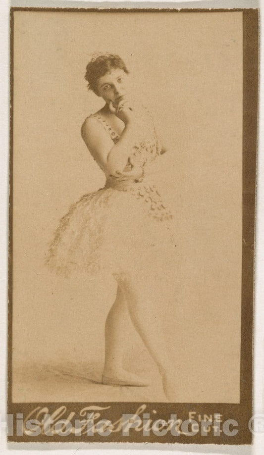 Photo Print : Ballerina, from The Actresses Series (N664) Promoting Old Fashion Fine Cut Tobacco 1 : Vintage Wall Art