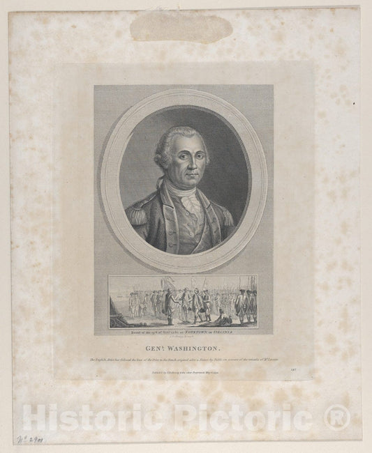 Art Print : Charles Willson Peale - General Washington 2 : Vintage Wall Art