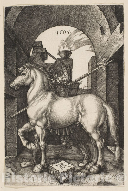 Art Print : Albrecht Dürer - The Little Horse : Vintage Wall Art