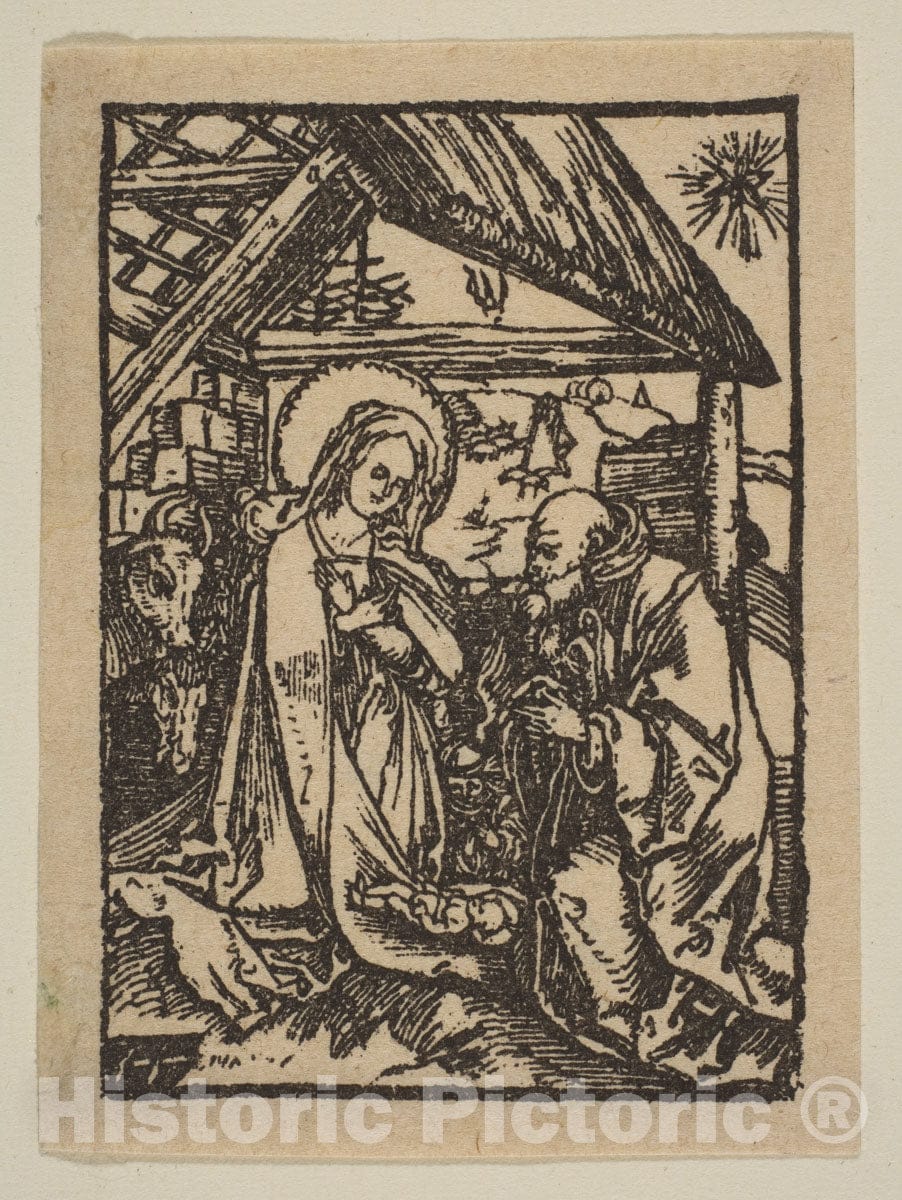 Art Print : Albrecht Dürer - The Nativity 1 : Vintage Wall Art