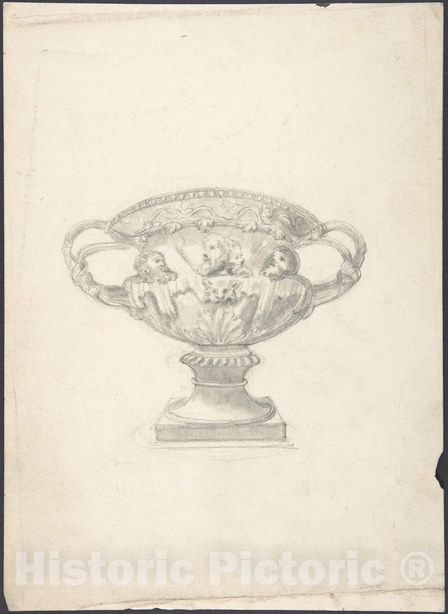 Art Print : British, 19th Century - Vase 2 : Vintage Wall Art