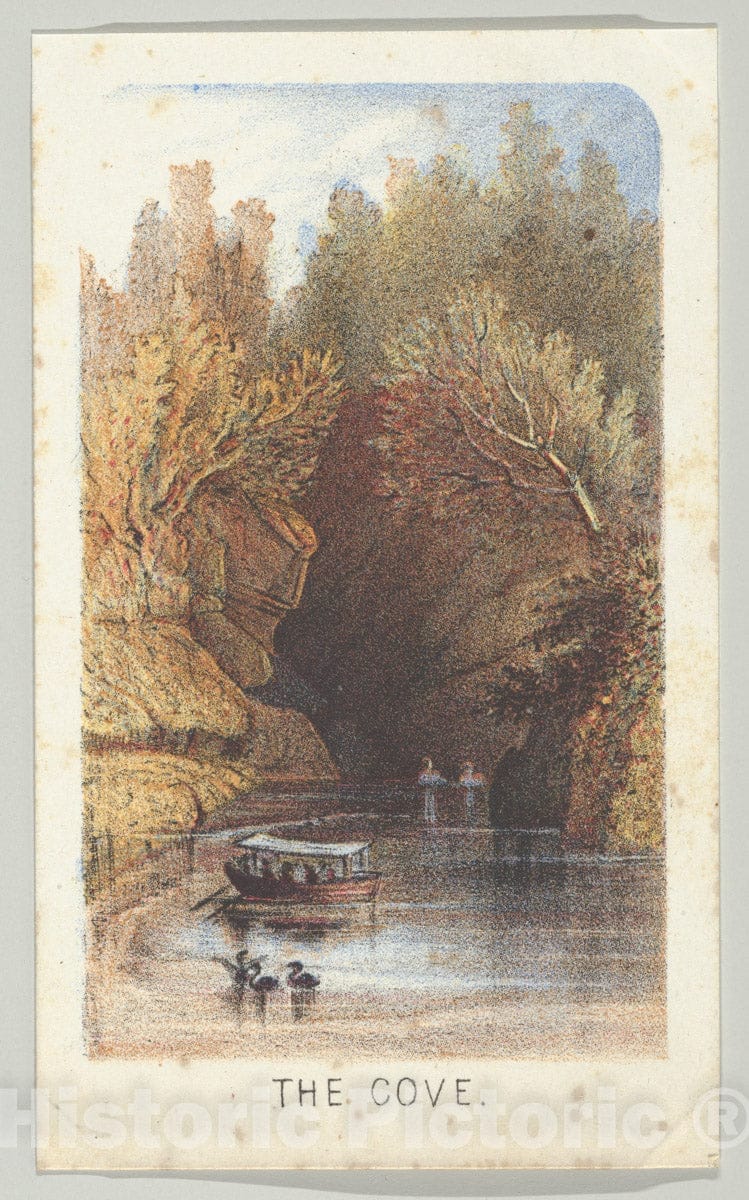 Art Print : Louis Prang & Co. - The Cove, from The Series, Views in Central Park, New York, Part 3 : Vintage Wall Art