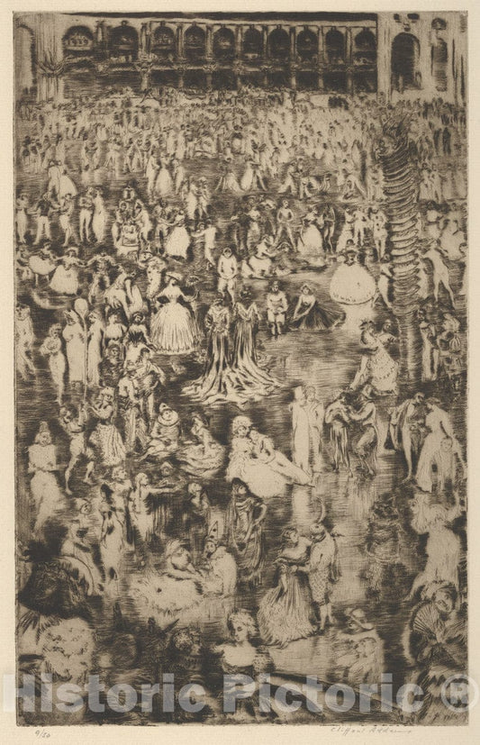 Art Print : Clifford Addams - Ball Scene : Vintage Wall Art