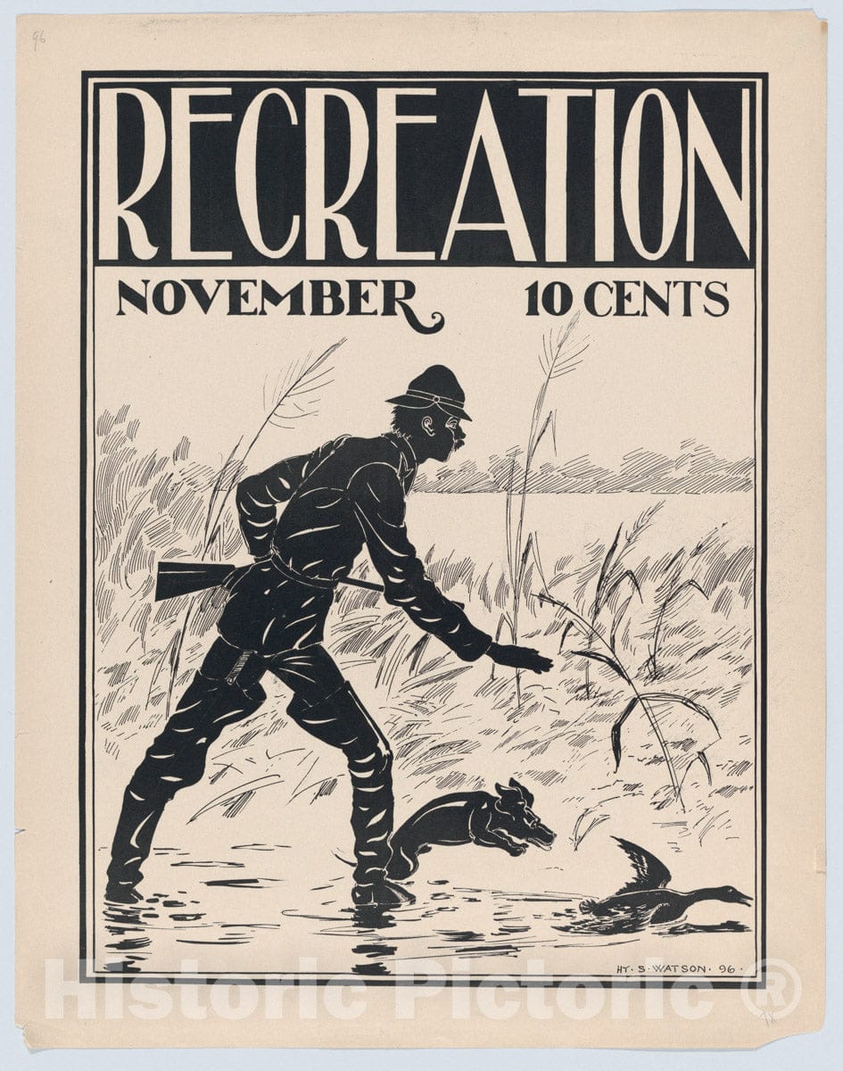 Art Print : Henry Sumner Watson - Recreation: November : Vintage Wall Art