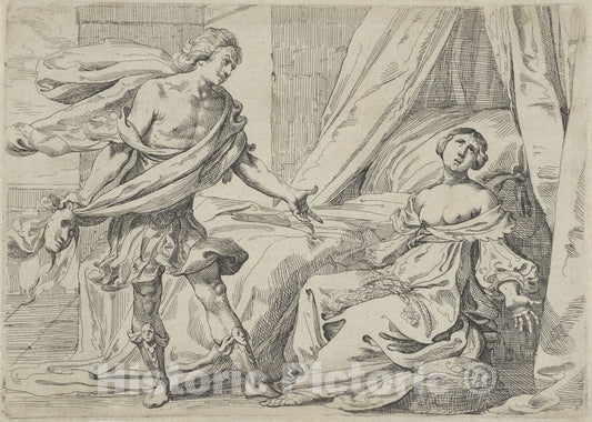 Art Print : Johann Liss - Cephalus and Procris : Vintage Wall Art