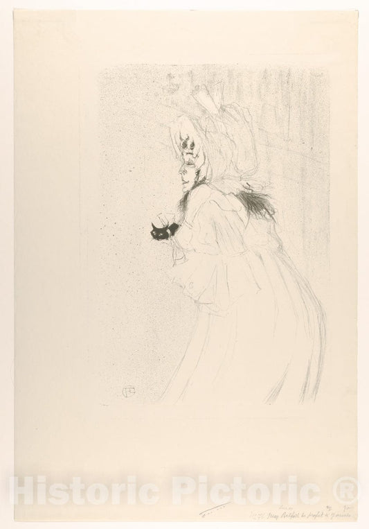 Art Print : Henri de Toulouse-Lautrec - Miss May Belfort Taking a Bow : Vintage Wall Art