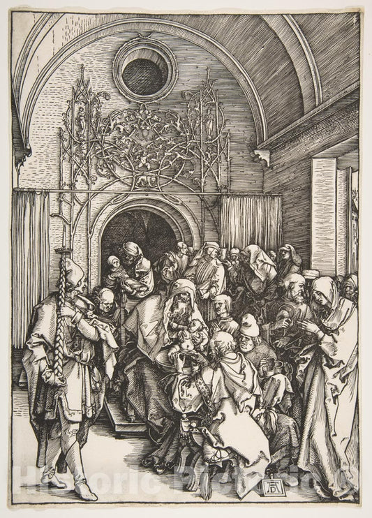 Art Print : Albrecht Dürer - The Circumcision, from The Life of The Virgin 2 : Vintage Wall Art