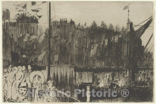 Art Print : Théodore Roussel - Chelsea Regatta : Vintage Wall Art