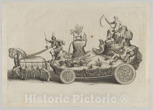 Art Print : Design for a Float - Artist: Melchior Tavernier - Created: 1629 : Vintage Wall Art
