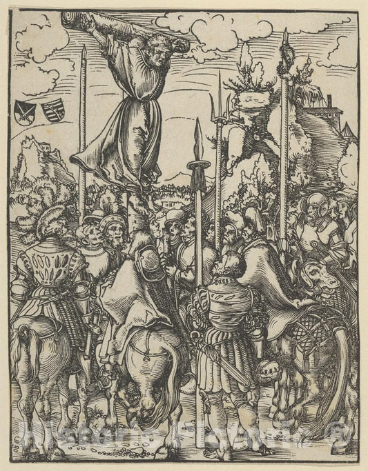 Art Print : Lucas Cranach The Elder - Bartholomew from The Martyrdom of The Twelve Apostles : Vintage Wall Art