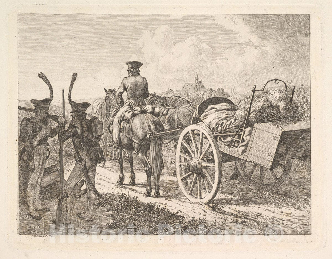 Art Print : Johann Christoph Erhard - A Russian Mobile Forge : Vintage Wall Art
