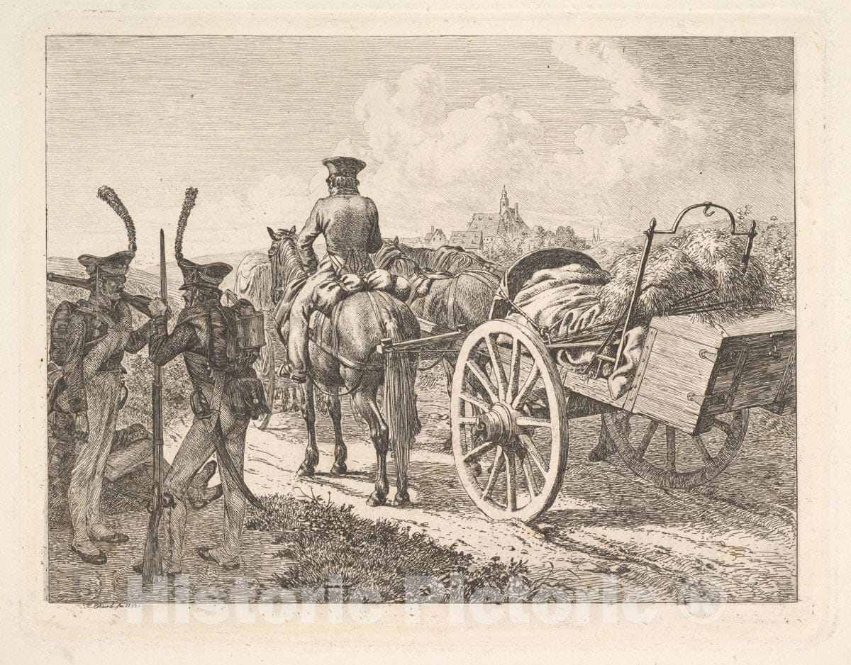 Art Print : Johann Christoph Erhard - A Russian Mobile Forge : Vintage Wall Art