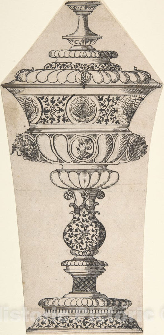 Art Print : Italian, 19th Century - Covered Cup : Vintage Wall Art