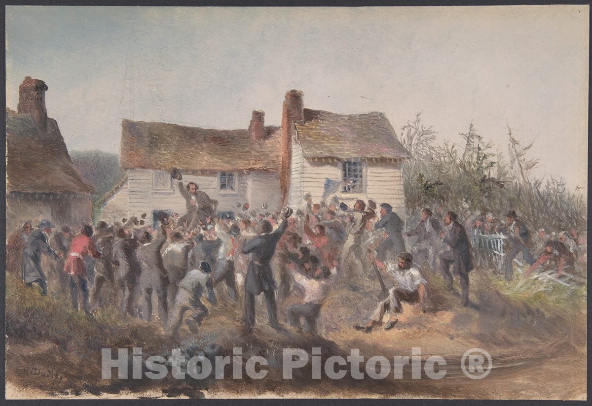 Art Print : September 8th at Heart's Content - Artist: Robert Charles Dudley - Created: 1866 : Vintage Wall Art