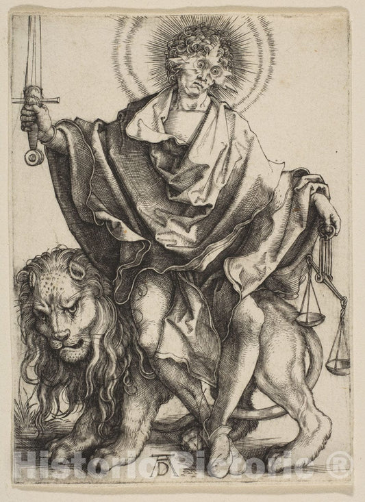 Art Print : Albrecht Dürer - Justice : Vintage Wall Art