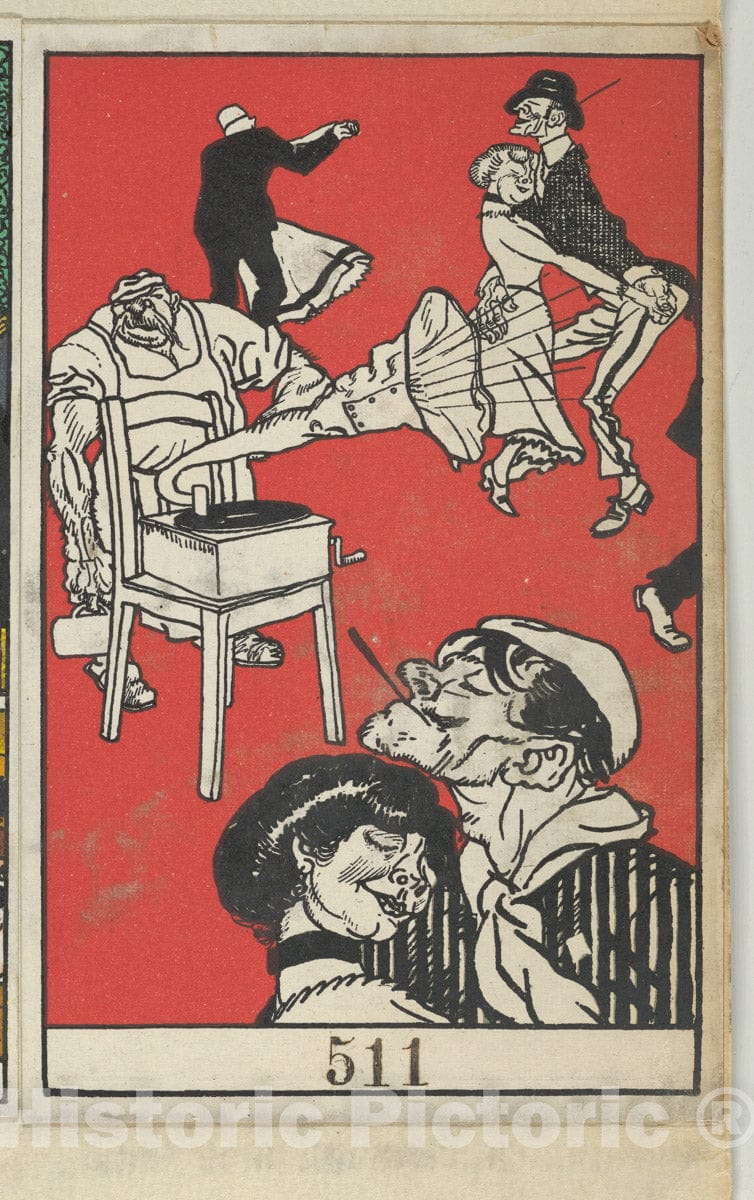 Art Print : Moriz Jung - Dancers (Apachentänze!) : Vintage Wall Art