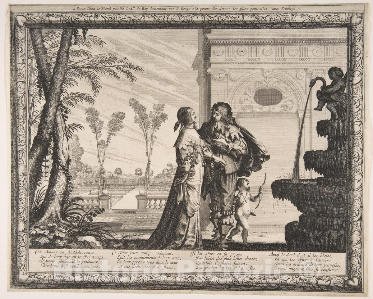 Art Print : Abraham Bosse - Youth 1 : Vintage Wall Art
